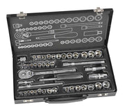 Typhoon Tools Socket Set 1/4" and 3/8" Drive Metric & Imperial, 45 Pcs - AIMS Industrial Supplies