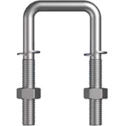 U Bolt Square Kit Spring Washer Mild Steel Galvanised - AIMS Industrial Supplies