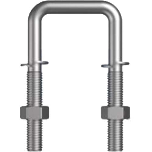 U Bolt Square Kit Spring Washer Mild Steel Galvanised - AIMS Industrial Supplies