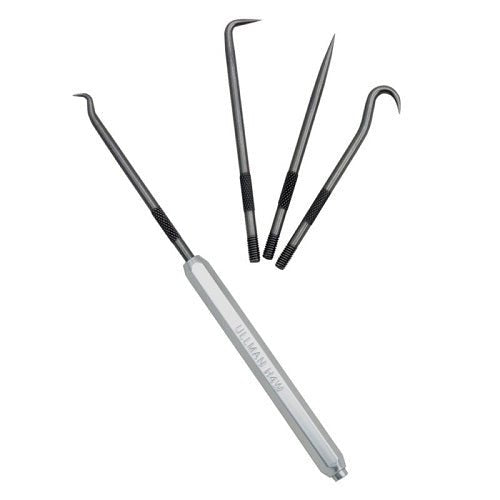 Ullman 6-1/2" Individual Hook and Pick Set, 4 Pieces - AIMS Industrial Supplies