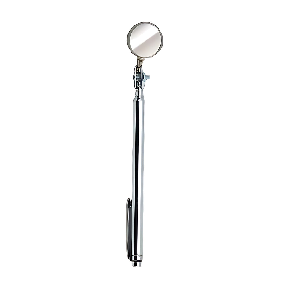 Ullman A-2T 7/8" circular telescoping inspection mirror, round mirror on a silver telescoping handle with pocket clip