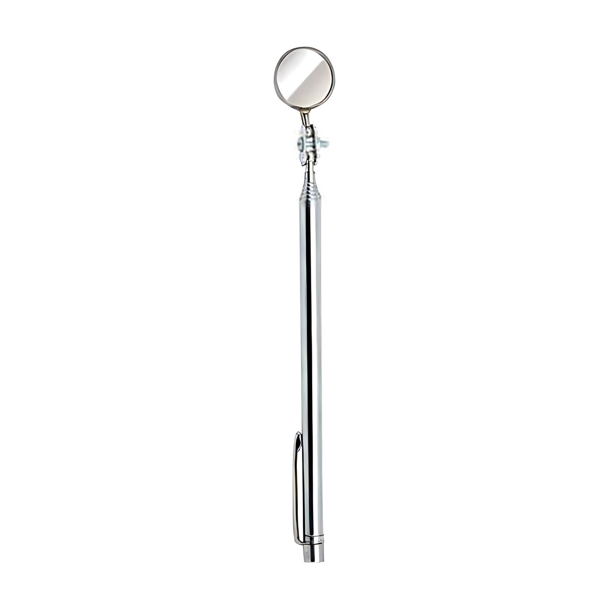 Ullman A-2TM 7/8" circular telescoping mirror with magnetic pick-up, silver telescoping handle with pocket clip