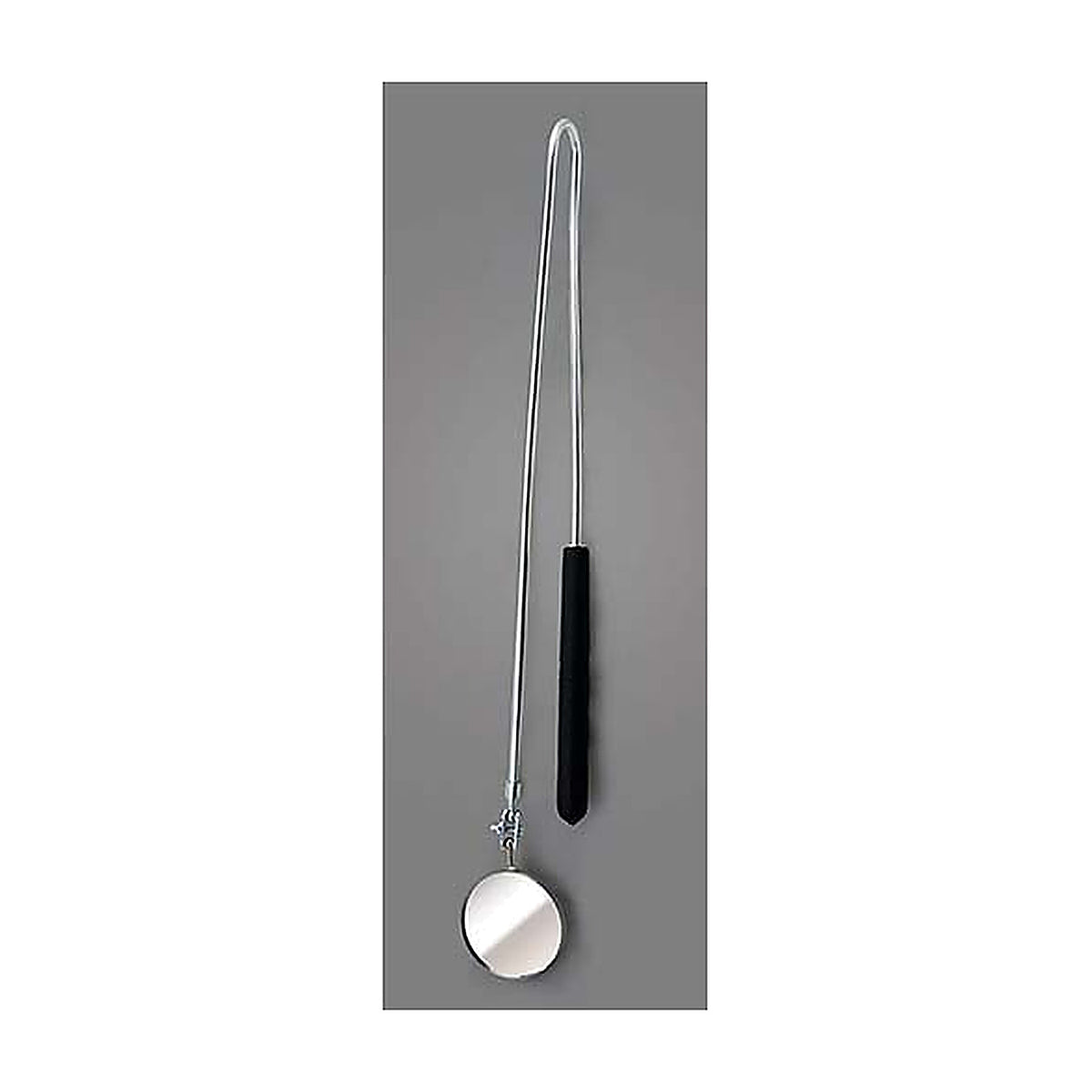 Ullman HTC-2FL 2-1/4" circular flexible inspection mirror, round mirror on a looped flexible shaft with black handle