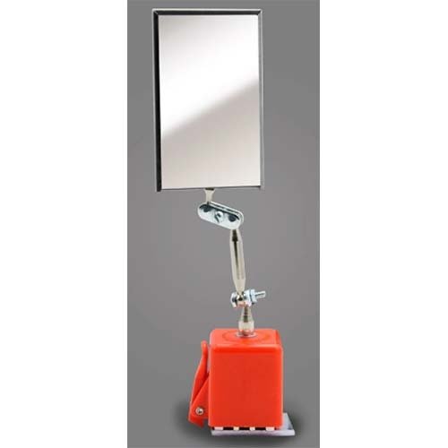 Ullman MX Rectangular Mirror Inspection 54mm x 89mm On Magnetic Base - AIMS Industrial Supplies