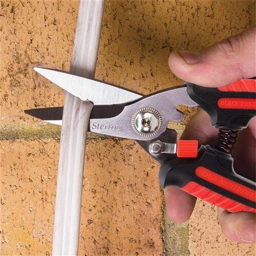 Ultimax Pro Black Panther Round Tip Industrial Snips - AIMS Industrial Supplies