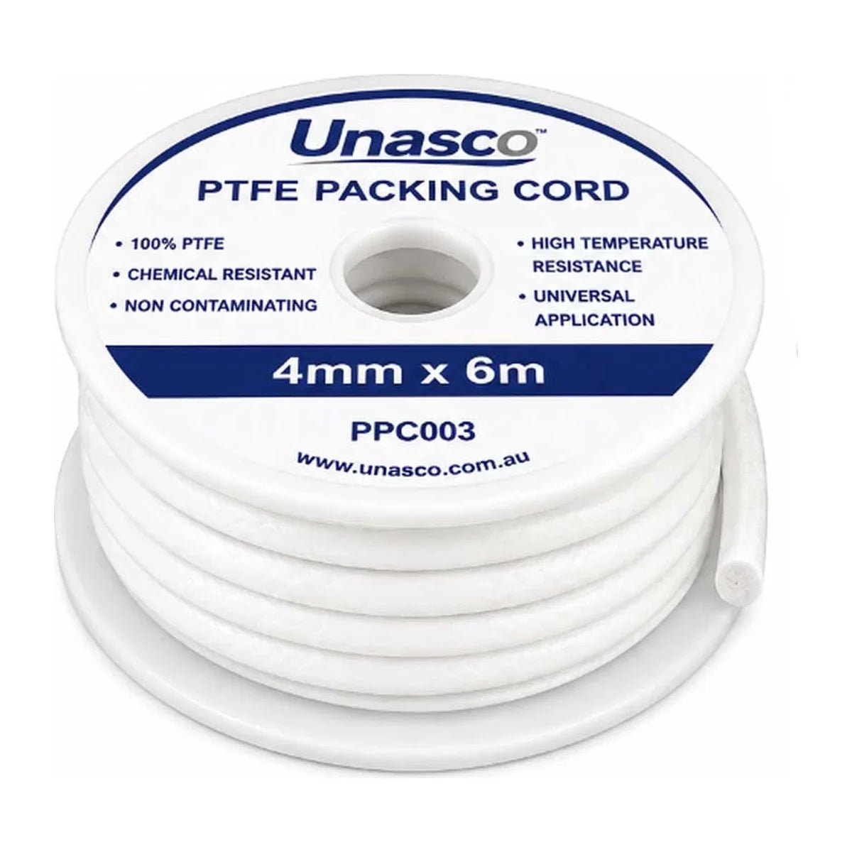 Unasco PTFE Packing Cord - AIMS Industrial Supplies