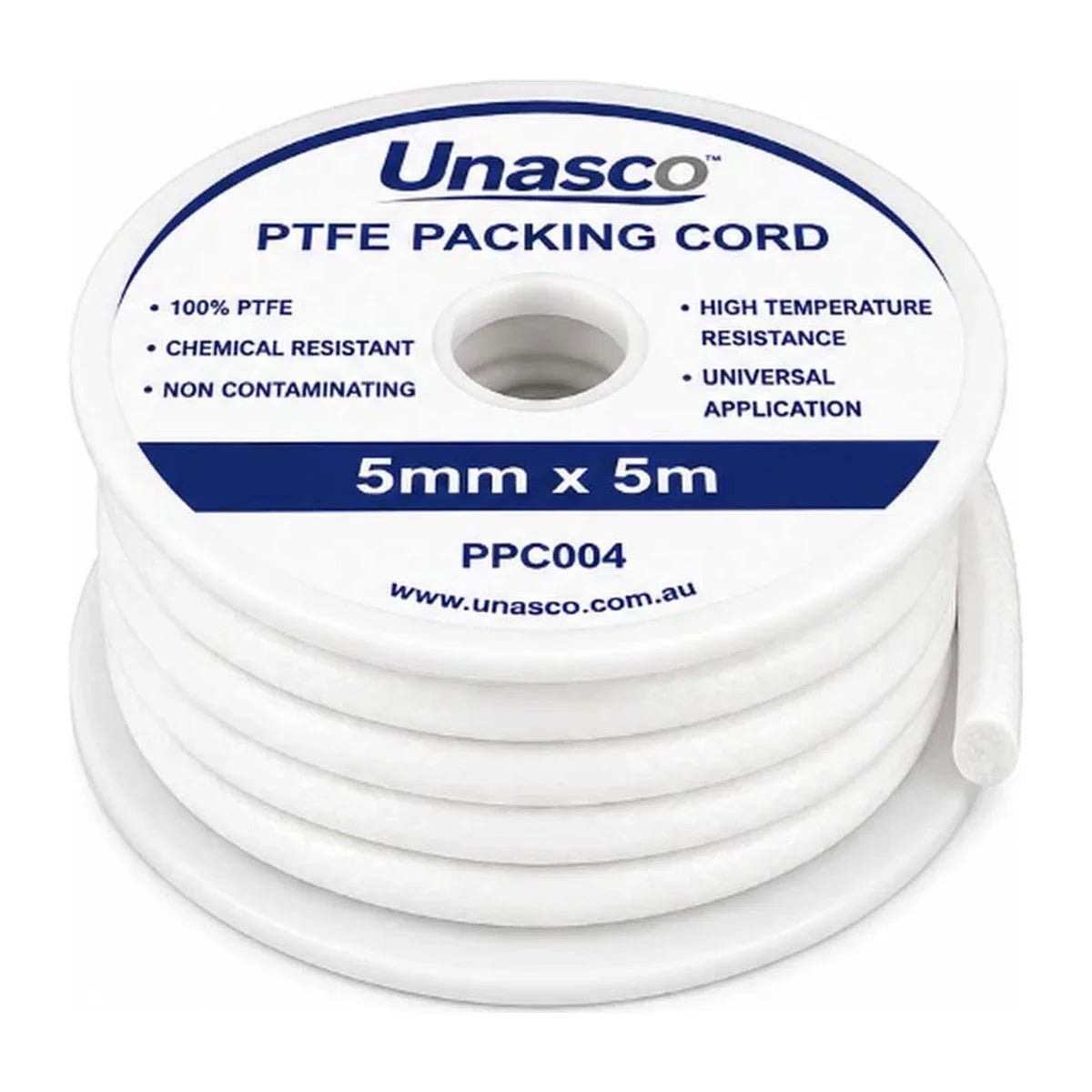 Unasco PTFE Packing Cord - AIMS Industrial Supplies