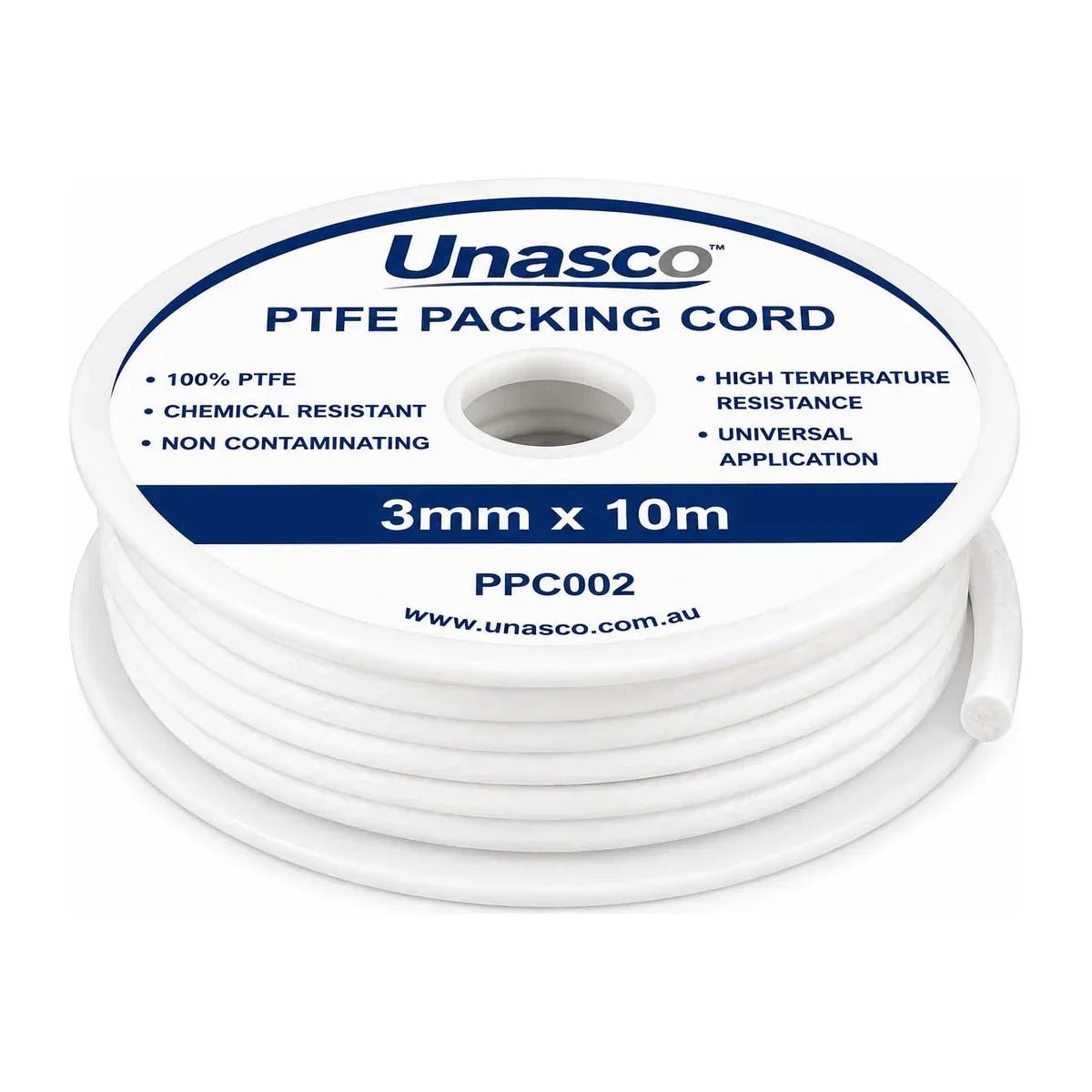 Unasco PTFE Packing Cord - AIMS Industrial Supplies