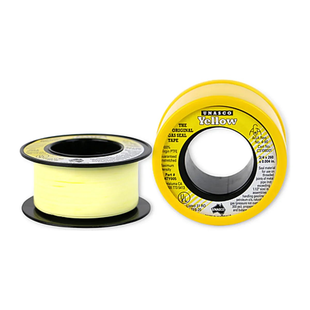 Unasco Yellow Gas Seal Tape - AIMS Industrial Supplies