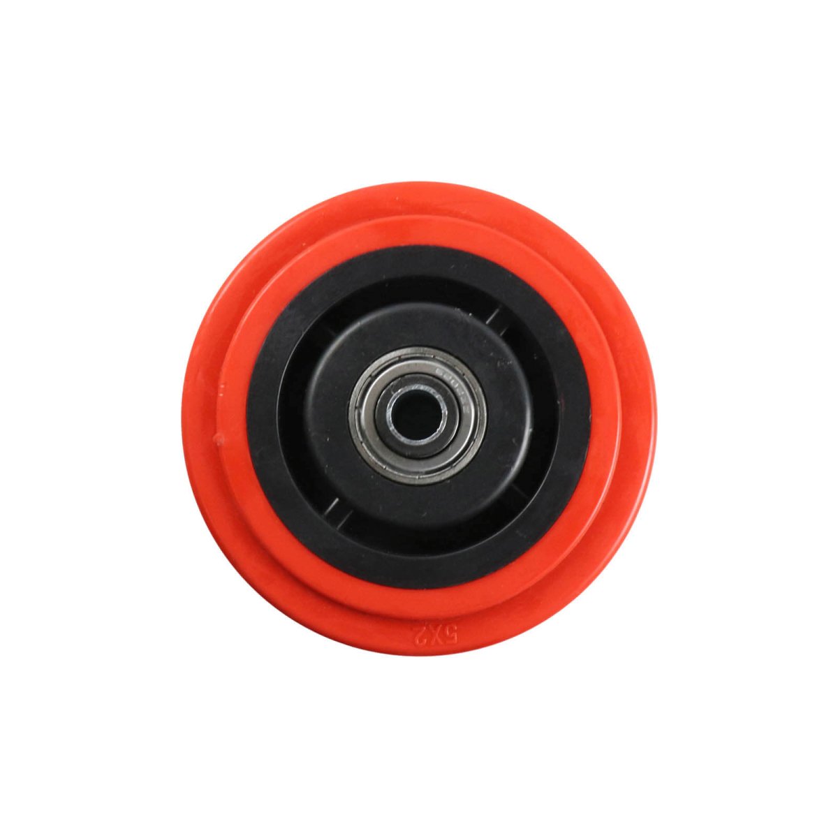 Urethane Wheel - Precision Bearing, Black Nylon Centre, Red - AIMS Industrial Supplies