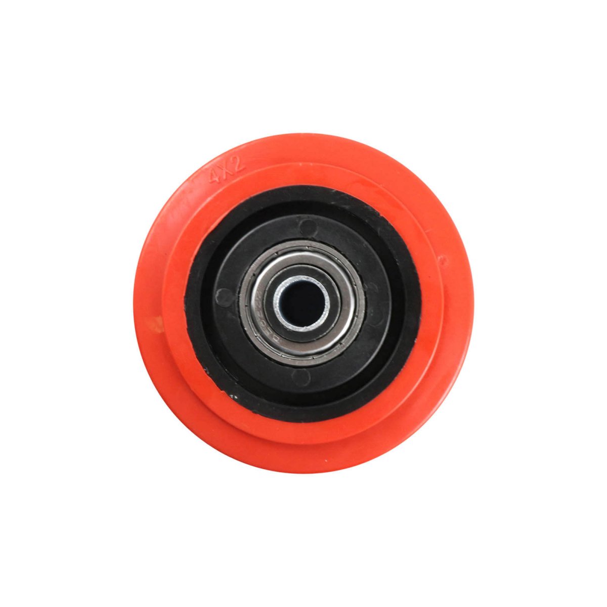 Urethane Wheel - Precision Bearing, Black Nylon Centre, Red - AIMS Industrial Supplies