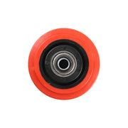 Urethane Wheel - Precision Bearing, Black Nylon Centre, Red - AIMS Industrial Supplies