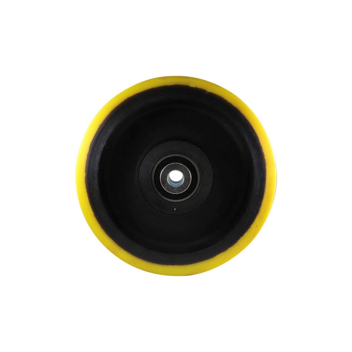 Urethane Wheel - Precision Bearing, Cast Iron Centre, Yellow - AIMS Industrial Supplies