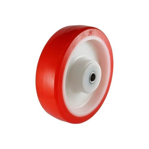 Urethane Wheel - Stainless Steel Roller Bearing, Red - AIMS Industrial Supplies