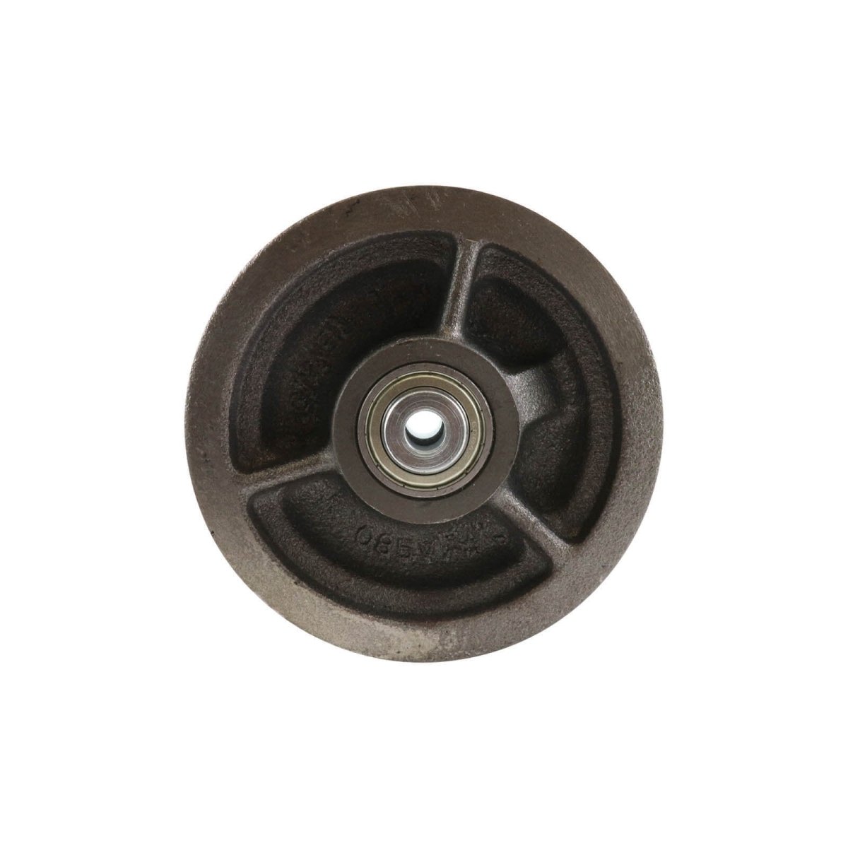 V Groove Cast Iron Wheel - Precision Bearing, Grey - AIMS Industrial Supplies