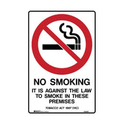 VIC - No Smoking It Is Against The Law To Smoke In This Premises - AIMS Industrial Supplies