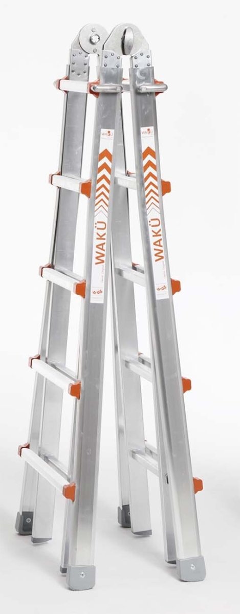 WAKU Telescopic Ladder Aluminium - AIMS Industrial Supplies
