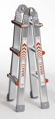 WAKU Telescopic Ladder Aluminium - AIMS Industrial Supplies