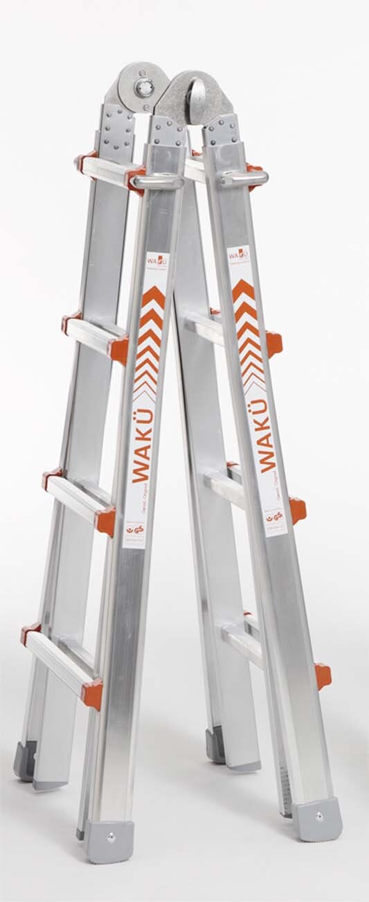 WAKU Telescopic Ladder TL14 Aluminium 1.29 - 4.20m