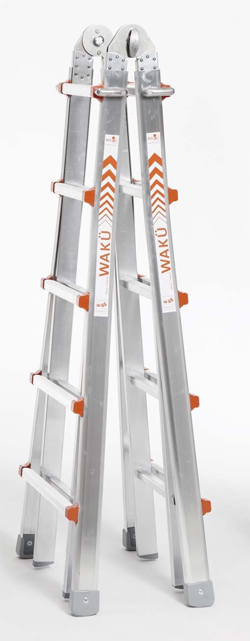 WAKU Telescopic Ladder TL18 Aluminium 1.57 - 5.30m