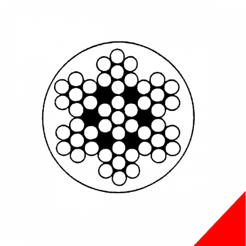 White PVC Wire Rope 7 x 7 Construction - 316 Stainless Steel - AIMS Industrial Supplies