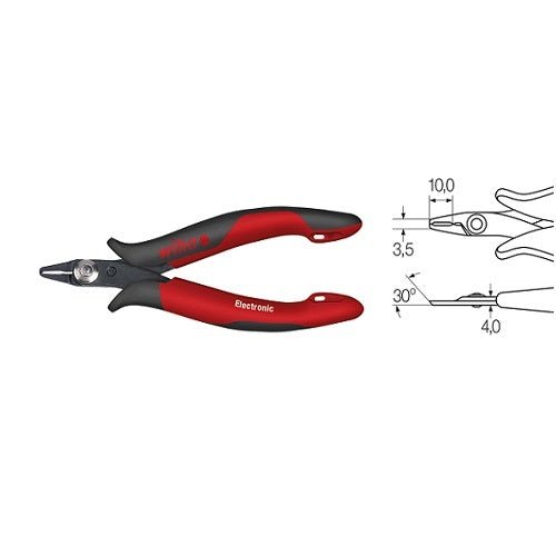 Wiha 118mm Micro Oblique Plier Cutting Nipper - 26830(Z46003) - AIMS Industrial Supplies