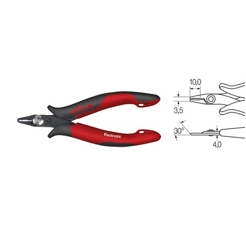 Wiha 118mm Micro Oblique Plier Cutting Nipper - 26830(Z46003)1