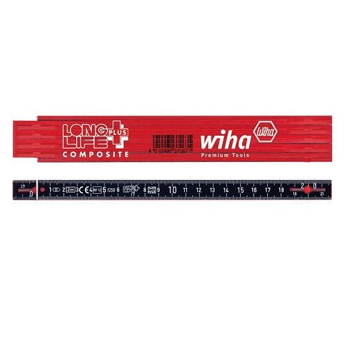 Wiha Folding Ruler 2m Longlife Composite 10 Segment - AIMS Industrial Supplies
