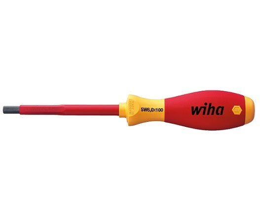 Wiha Insulated Screwdriver VDE 2.5mm Hex x 75mm Blade - 30361(323N) - AIMS Industrial Supplies