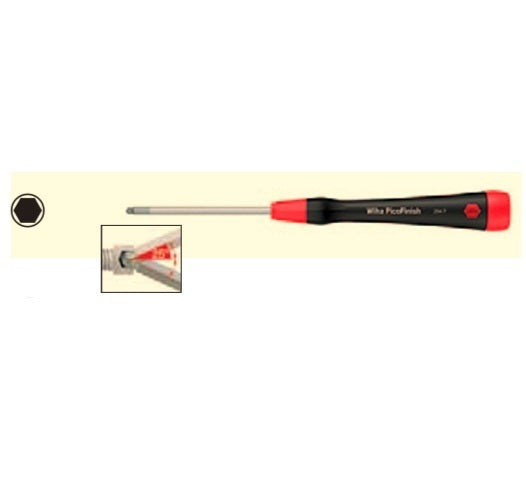 Wiha PicoFinish 1.3 x 40mm Ball End Hex Screwdriver 264P 00531