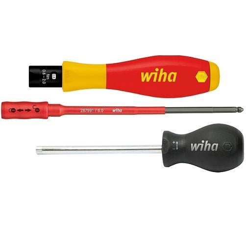 Wiha Screwdriver Variable Torque 0.6 - 2.0Nm VDE Insulated - 26625(2872) - AIMS Industrial Supplies