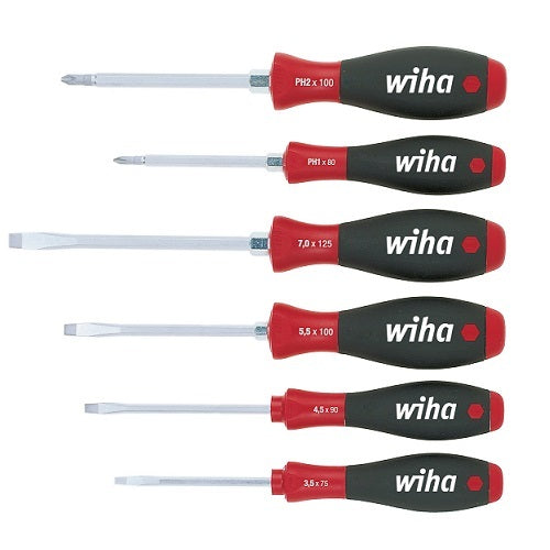 Wiha Slotted & Phillips Hex Blade Screwdriver Set, 6 Pieces1