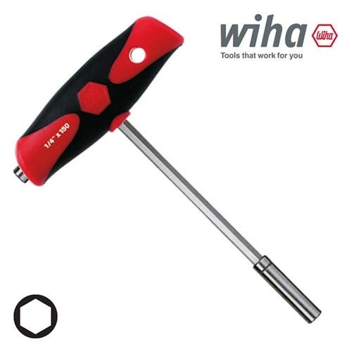 Wiha T-Handle Magnetic Insert Bit Holder 150 x 100mm - AIMS Industrial Supplies