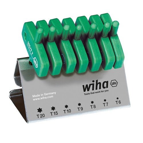 Wiha T15 Torx L-Key with Key Handle, 7 Pieces - AIMS Industrial Supplies