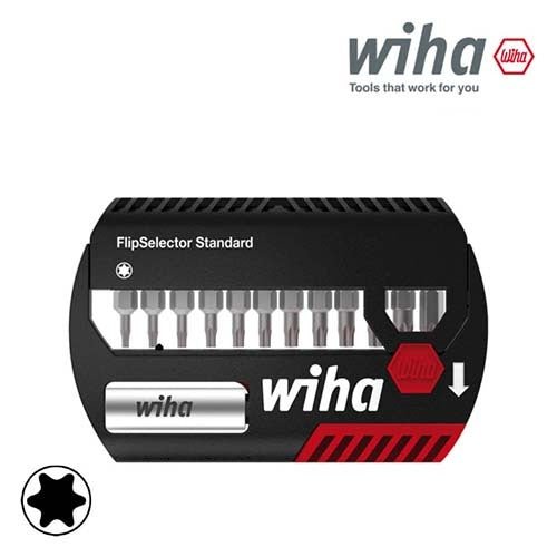 Wiha Torx Insert Bit Flip Selector Set 25mm, 13 Pieces - AIMS Industrial Supplies