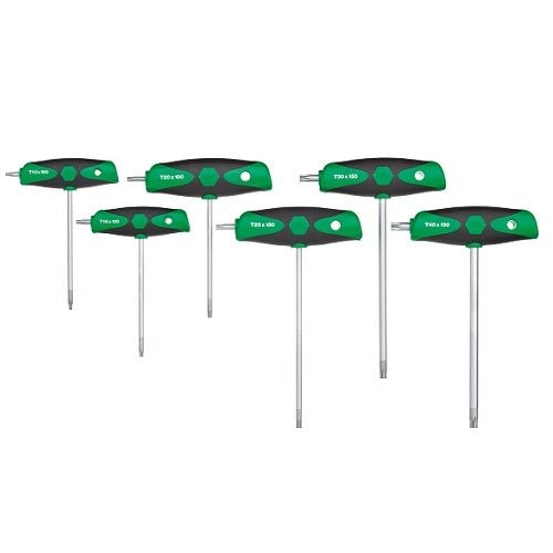 Wiha Torx L-Key with ComfortGrip T-handle, 6 Pieces - AIMS Industrial Supplies