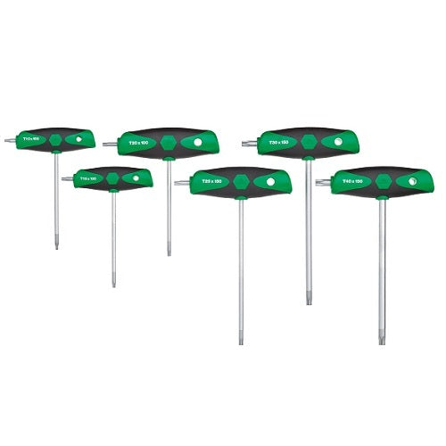 Wiha Torx L-Key with ComfortGrip T-handle, 6 Pieces1
