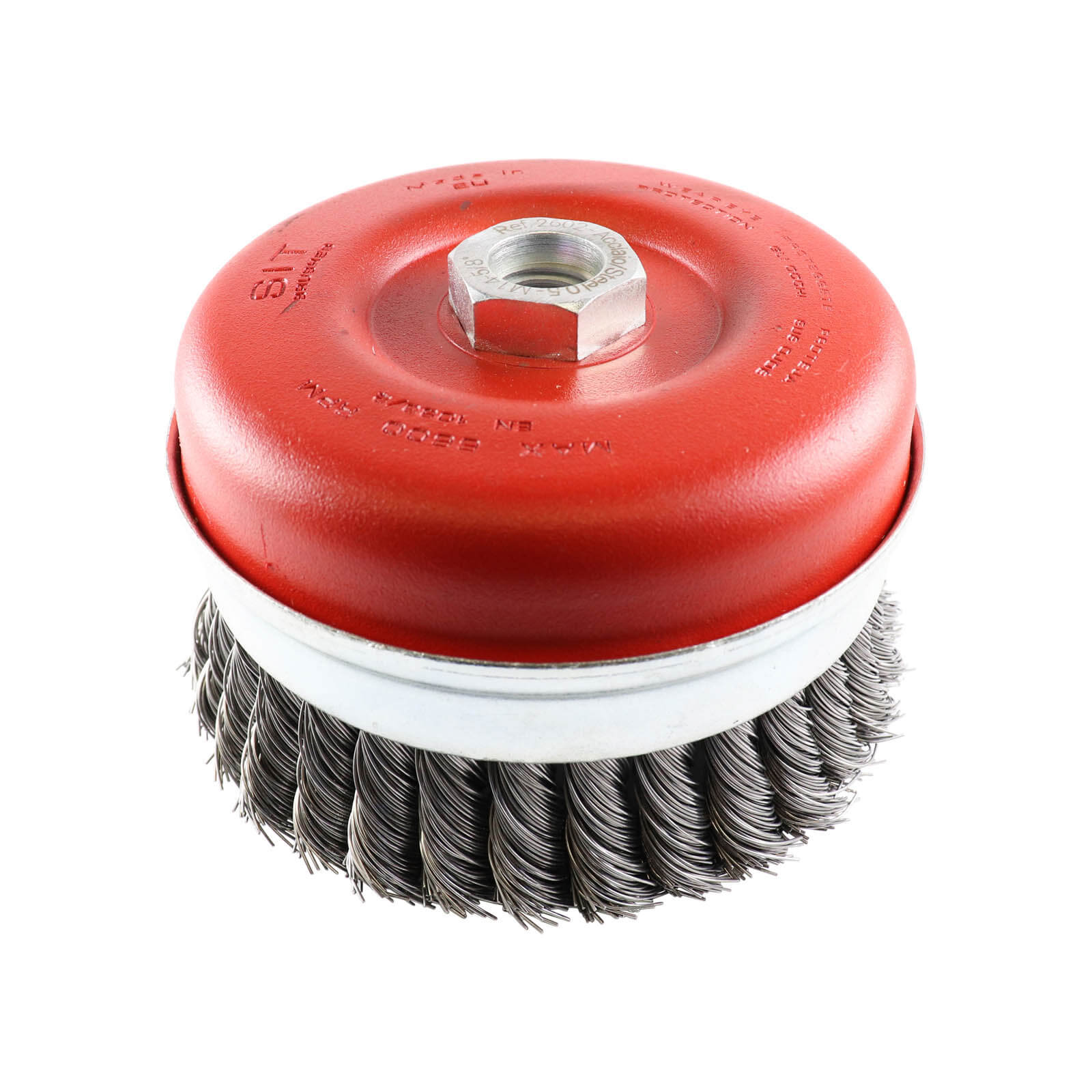 Wire Brush - SIT 2602 Twist Knot Cup Brush 120mm x M14 & 5/8 BSW Steel1