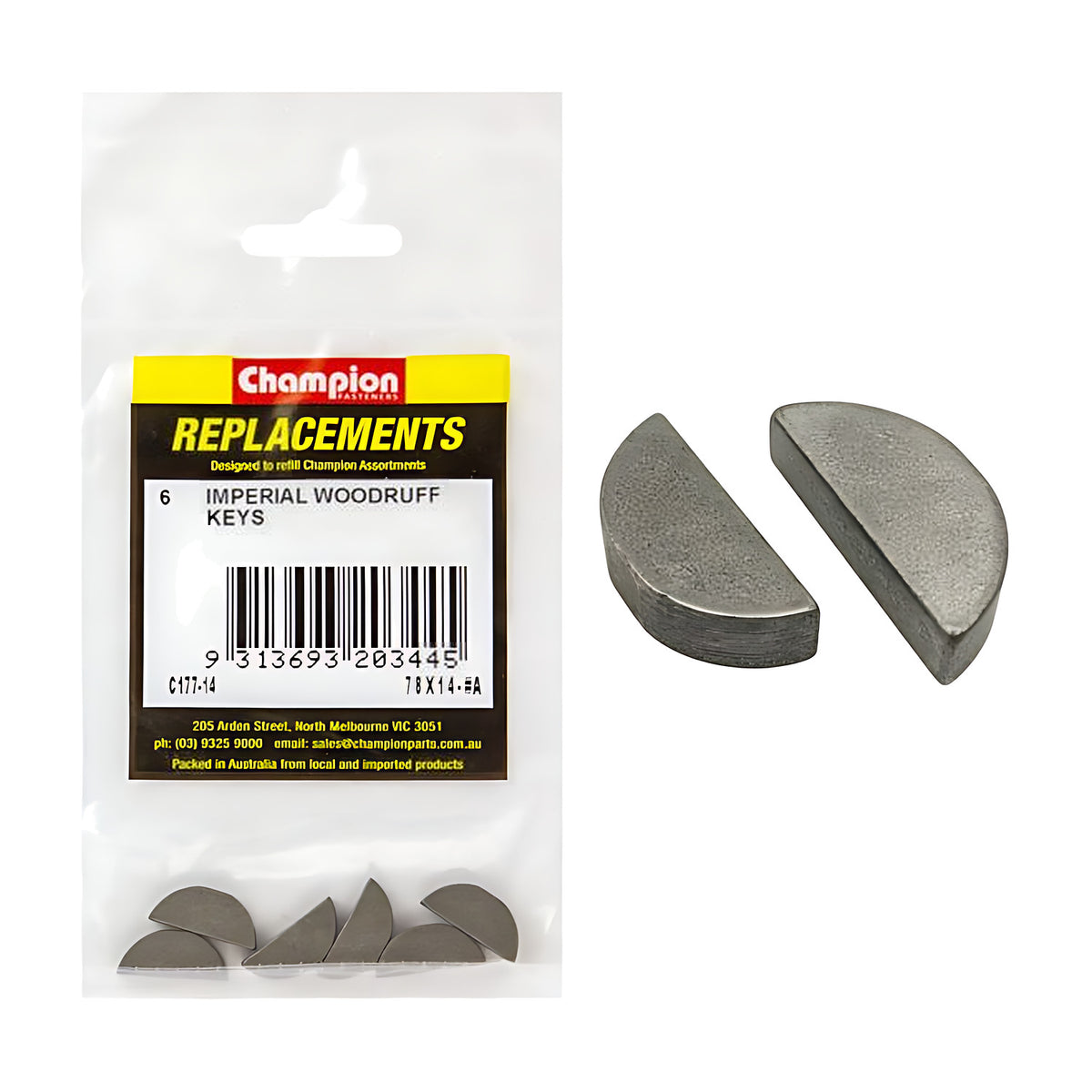 Woodruff Key Imperial Assortment Refill