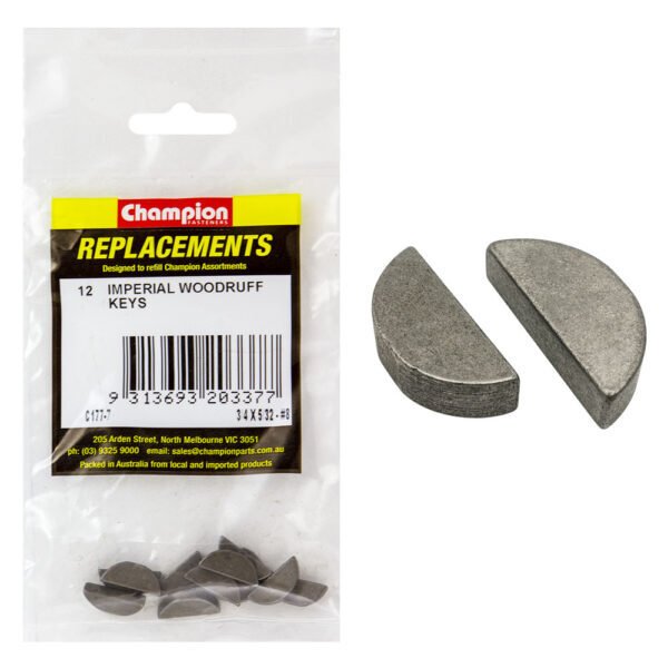 Woodruff Key Imperial Assortment Refill - AIMS Industrial Supplies