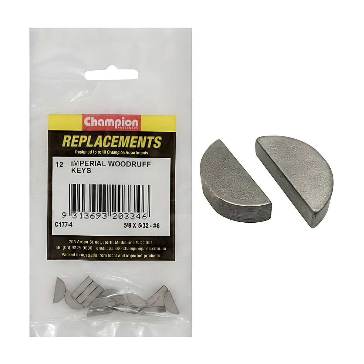 Woodruff Key Imperial Assortment Refill