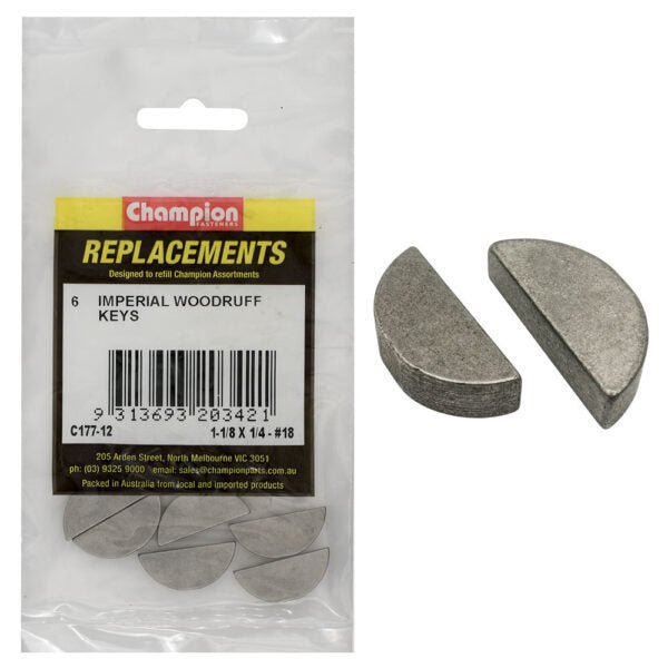 Woodruff Key Imperial Assortment Refill - AIMS Industrial Supplies