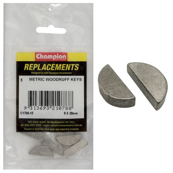 Woodruff Key Metric Assortment Refill - AIMS Industrial Supplies