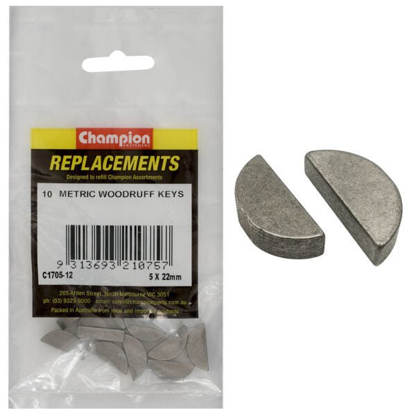 Woodruff Key Metric Assortment Refill - AIMS Industrial Supplies