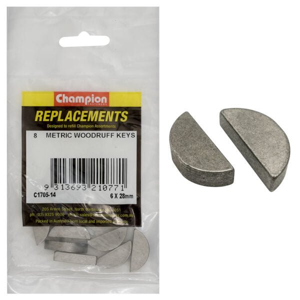 Woodruff Key Metric Assortment Refill - AIMS Industrial Supplies