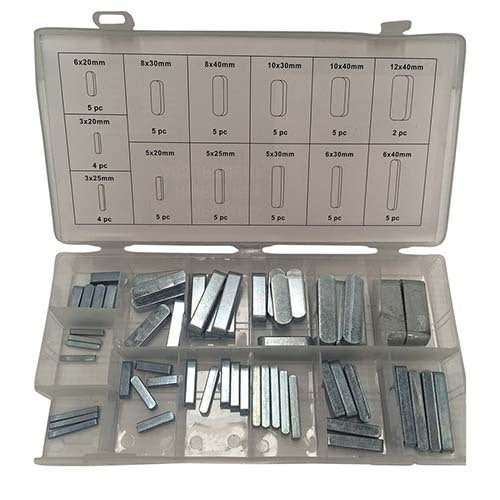 Work Shop Buddy Machinery Key Metric Grab Kit (3 x 20mm - 6 x 40mm), 60 Pcs1
