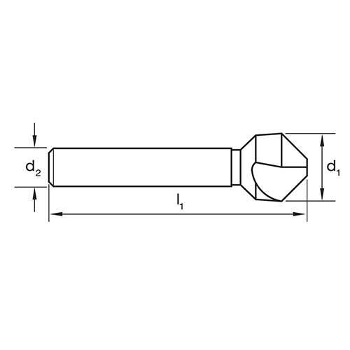 Workshop 90° Three Flute Countersink Drill Bits3