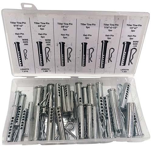 Workshop Buddy Clevis & Hitch Pin Grab Kit (5/16 x 2 - 1-3/4 x 0.125"), 56Pcs - AIMS Industrial Supplies