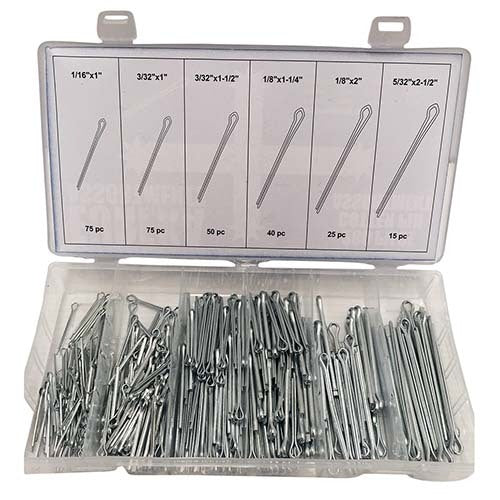 Workshop Buddy Cotter/Split Pin Grab Kit (1/16 - 5/32 x 2-1/2"), 280 Pieces1