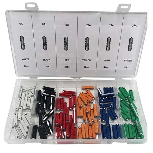 Workshop Buddy European Auto Fuse Grab Kit (5 - 30Amp), 120 Pieces1